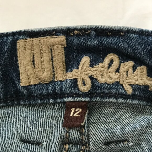 Kut from the Kloth Diana Skinny Jeans Women 12 Blue Mid Rise Dark Wash Stretch - Picture 3 of 12